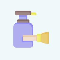 Icon Shaving Cream. related to Bathroom symbol. flat style. simple design editable. simple illustration vector