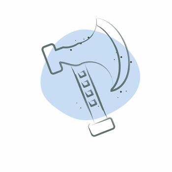 Icon Axe. related to Camping symbol. Color Spot Style. simple design editable. simple illustration vector