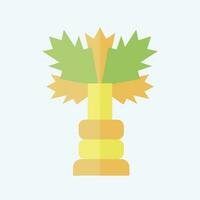 Icon Palm. related to Saudi Arabia symbol. flat style. simple design editable. simple illustration vector