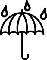 Umbrella protection icon symbol vector image. Illustration of the safety protect umbrella security design image