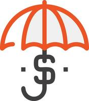 paraguas proteccion icono símbolo vector imagen. ilustración de el la seguridad proteger paraguas seguridad diseño imagen