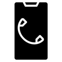 phone call glyph icon vector