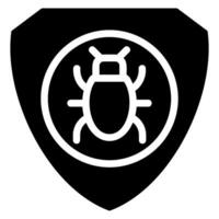 antivirus glyph icon vector