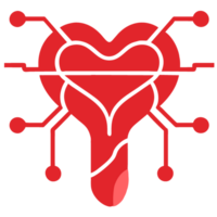 mänsklig hjärta platt ikon. röd symbol. piktogram. trendig platt stil illustration för webb webbplats design, , annonser, appar, användare gränssnitt. png