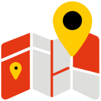 Map pin icon , illustration. Flat design. png