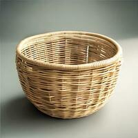 Clean Basket Free Image, AI Generated photo