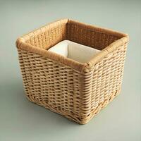 Clean Basket Free Image, AI Generated photo