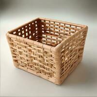 Clean Basket Image, AI Generated photo