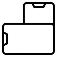 flip line icon vector