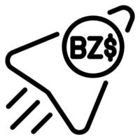 belize line icon vector