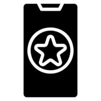 star glyph icon vector