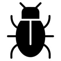 bug glyph icon vector