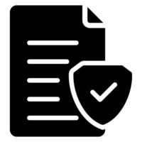 privacy policy glyph icon vector