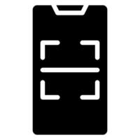 scanner glyph icon vector