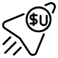 peso line icon vector