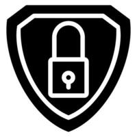 encrypted glyph icon vector