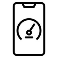 high performance line icon vector