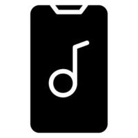 music player glyph icon vector