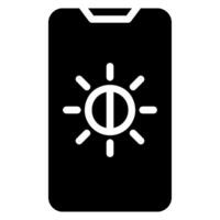 light control glyph icon vector