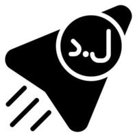 dinar glyph icon vector