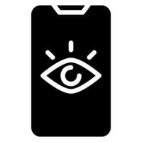 eye glyph icon vector