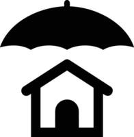 Umbrella protection icon symbol vector image. Illustration of the safety protect umbrella security design image