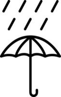 Umbrella protection icon symbol vector image. Illustration of the safety protect umbrella security design image