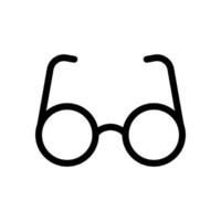 Eyeglasses, reading glasses, sunglasses icon in line style design isolated on white background. Editable stroke. vector