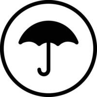 Umbrella protection icon symbol vector image. Illustration of the safety protect umbrella security design image