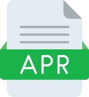 APR File Format Line Icon vector