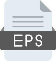 EPS File Format Line Icon vector