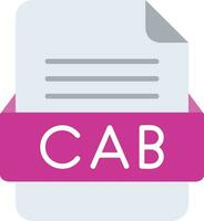 CAB File Format Line Icon vector