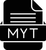MYD File Format Line Icon vector