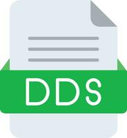 DDS File Format Line Icon vector