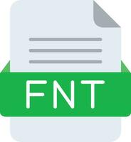 fnt archivo formato línea icono vector