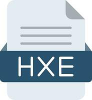 HEX File Format Line Icon vector