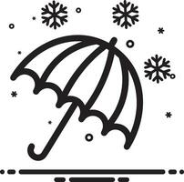 Umbrella protection icon symbol vector image. Illustration of the safety protect umbrella security design image