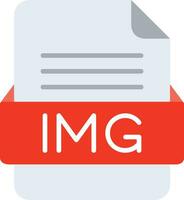 IMG File Format Line Icon vector