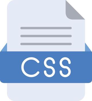 css archivo formato línea icono vector