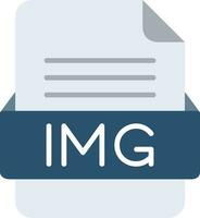 IMG File Format Line Icon vector