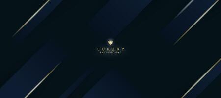 Luxurious dark blue background with sparkling gold and glitter. modern elegant abstract background vector