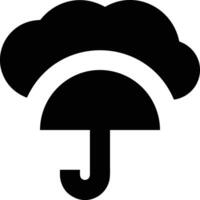 Umbrella protection icon symbol vector image. Illustration of the safety protect umbrella security design image