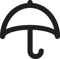 Umbrella protection icon symbol vector image. Illustration of the safety protect umbrella security design image