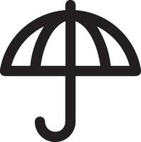 Umbrella protection icon symbol vector image. Illustration of the safety protect umbrella security design image