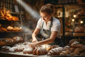 Portrait of a successful female bakery owner photo