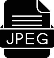 JPEG File Format Line Icon vector