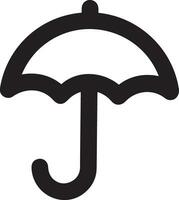 Umbrella protection icon symbol vector image. Illustration of the safety protect umbrella security design image