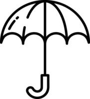 Umbrella protection icon symbol vector image. Illustration of the safety protect umbrella security design image