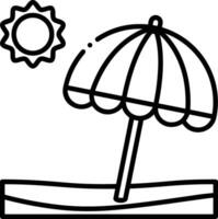 Umbrella protection icon symbol vector image. Illustration of the safety protect umbrella security design image