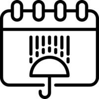 Umbrella protection icon symbol vector image. Illustration of the safety protect umbrella security design image